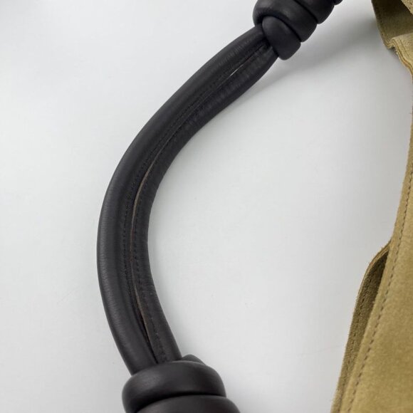 Loewe Anagram Flamenco Hobo Tote Beige Suede Vintage - Picture 14 of 16